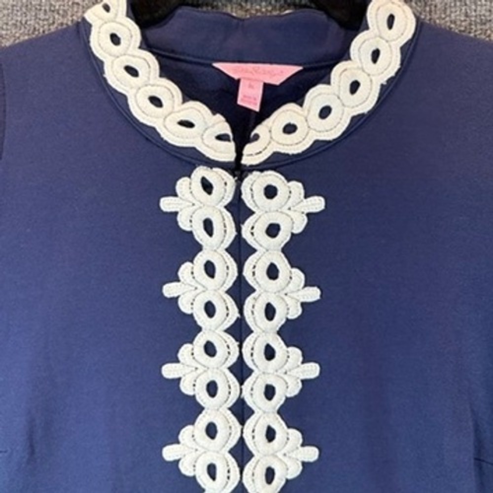 Lilly Pulitzer Sleeveless Shift Dress Sz XL Coastal Preppy Resortwear Nautical - Picture 4 of 10